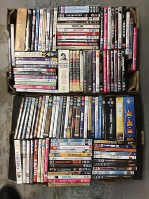 Lot 696 - Two boxes of DVD's