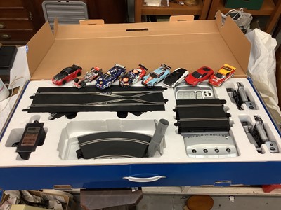 Lot 367 - Scalextric Digital Pro GT boxed, plus some track and other model cars