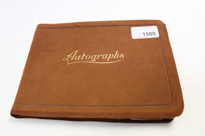 Lot 1413 - Vintage autograph album including Mary Pickford and Douglas Fairbanks 1921, Margaret Leahy