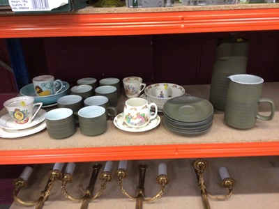 Lot 714 - Denby coffee set, together with various nursery sets including Bunnikins and Royal commemoratives