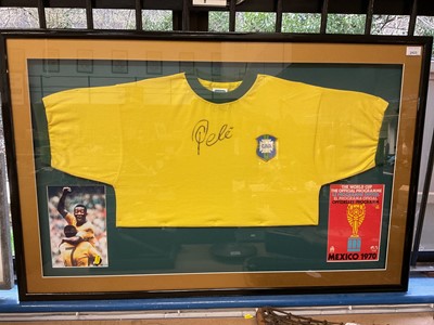 Lot 2423 - Framed Pele shirt