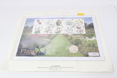 Lot 175 - G.B. - Silver coin/stamp cover Fifty Pence 'Kew Gardens' 2009 (1 coin)