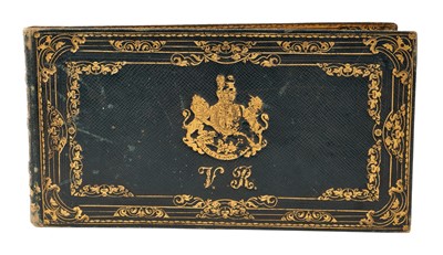 Lot 10 - H.M. Queen Victoria, fine music score book with tooled gilt decoration and Royal coat of arms