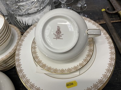 Lot 164 - Royal Doulton Golden Lace pattern dinner/ coffee set
