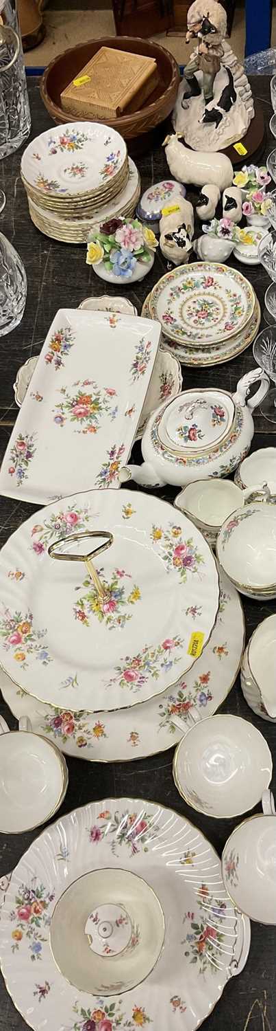 Lot 162 - Minton tea set and lot decorated china including Beswick sheep