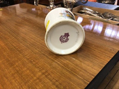 Lot 129 - A Royal Worcester cup painted with a goldfinch by W. Powell