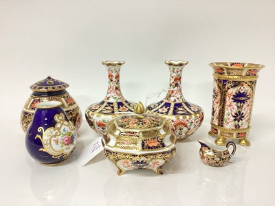 Lot 1195 - Group of Royal Crown Derby including a pair of vases