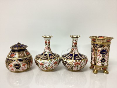 Lot 1195 - Group of Royal Crown Derby including a pair of vases