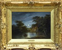 Lot 1239 - Robert Burrows (1810 - 1883), pair of oils on...