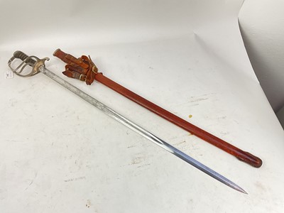 Lot 904 - George VI RASC Officer's sword with scabbard