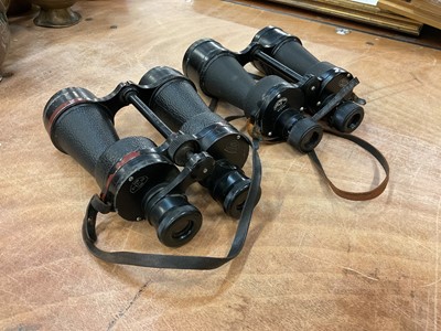 Lot 375 - Two pairs of binoculars by Ross of London