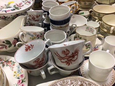 Lot 303 - Wedgwood Hathaway Rose dinner ware other Wedgwood tea ware (various patterns), Royal Doulton Norfolk coffee cups and saucers, Minton Henley soup bowls and saucers, together with various other decor...