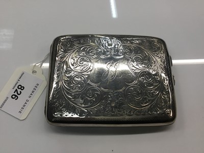 Lot 826 - Silver cigarette case