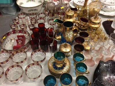 Lot 306 - Group of Murano, Venetian and other coloured glassware