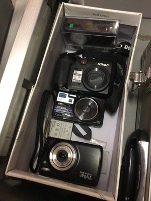 Lot 308 - Group of cameras and accessories