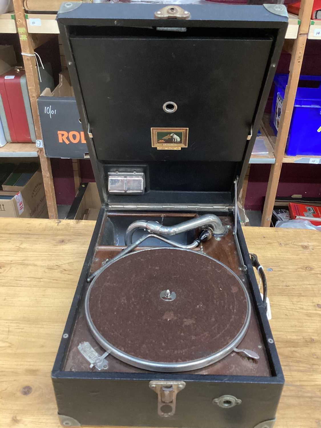 Lot 2230 - HMV wind up gramophone