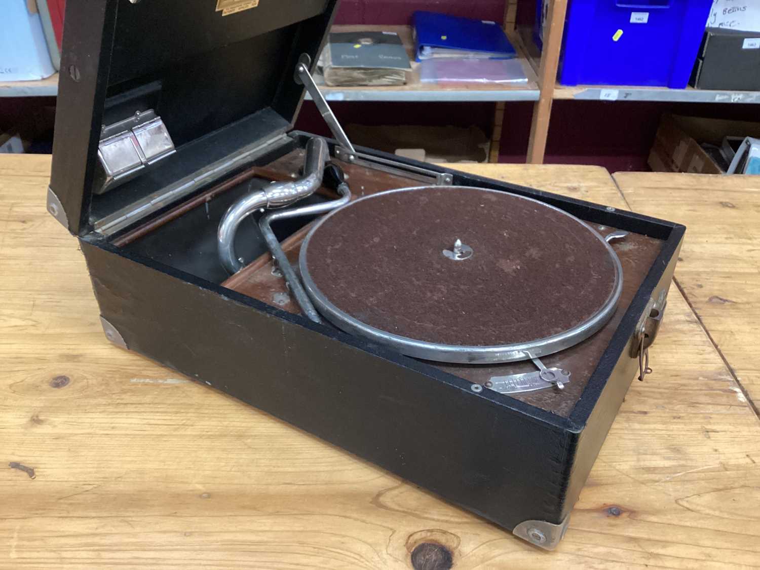 Lot 2230 - HMV wind up gramophone