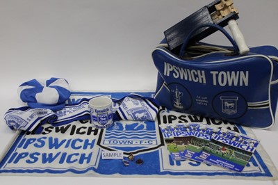 Lot 1440 - Ipswich Town football programmes and memorabilia