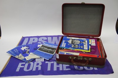 Lot 1440 - Ipswich Town football programmes and memorabilia