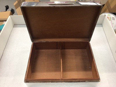 Lot 803 - Silver cigar box with engraved inspection for Pinner Hall Gold Club (Birmingham 1950)