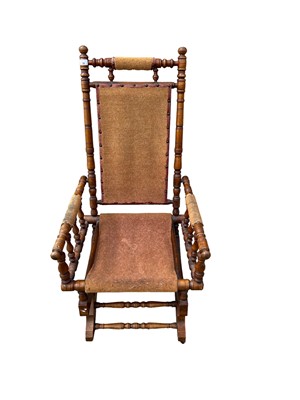 Lot 55 - Late 19th century American rocking chair