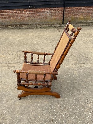 Lot 55 - Late 19th century American rocking chair