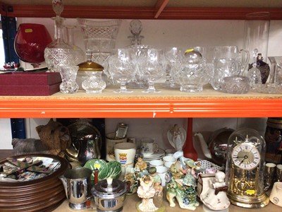 Lot 341 - Group of glassware, ceramics, ornaments, plated items and sundries