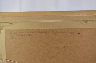 Lot 1125 - *Richard Bawden (b.1936) signed limited edition print - Crag Path, Aldeburgh, 22cm x 35cm, 7/85, mounted in glazed frame