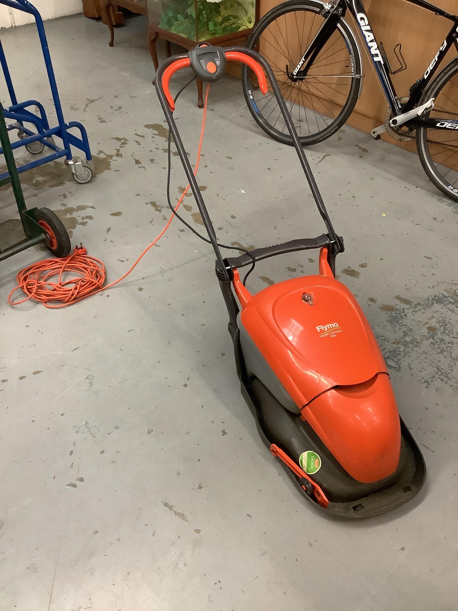 Lot 2 - Flymo Hover Compact 330 electric lawnmower,