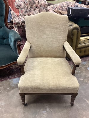 Lot 1112 - Late Victorian armchair