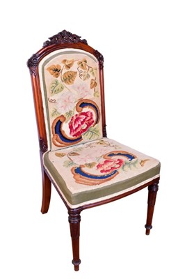 Lot 1279 - Fine quality mid-19th century gothic tapestry embroidery side chair