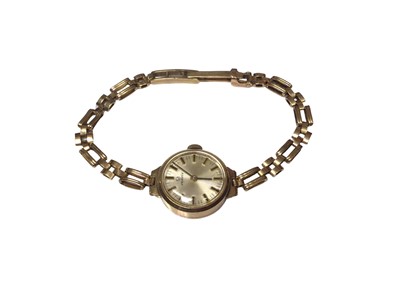 Lot 257 - Verity 9ct gold wristwatch on 9ct gold bracelet