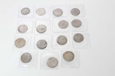 Lot 151 - German States - 16th century silver hammer struck coins Fair-GF (15 coins)