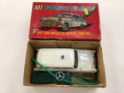 Lot 1975 - Marx Toys M1 Police car battery operated in original box