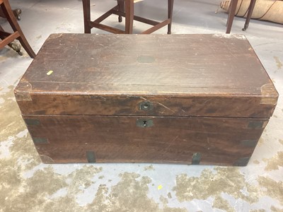 Lot 1096 - 19th century camphor wood blanket box