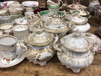 Lot 25 - Good collection of Regency ceramics, including vases and teawares