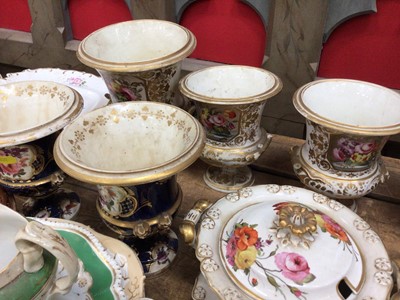 Lot 25 - Good collection of Regency ceramics, including vases and teawares