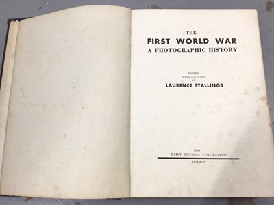 Lot 346 - Two WWI Daily Express publications- T.A Innes and Ivor Castle 'Covenants with Death', 1934, depicting the horrors of WWI, together with Laurence Stallings 'The First World War A Photgoraphic Histor...