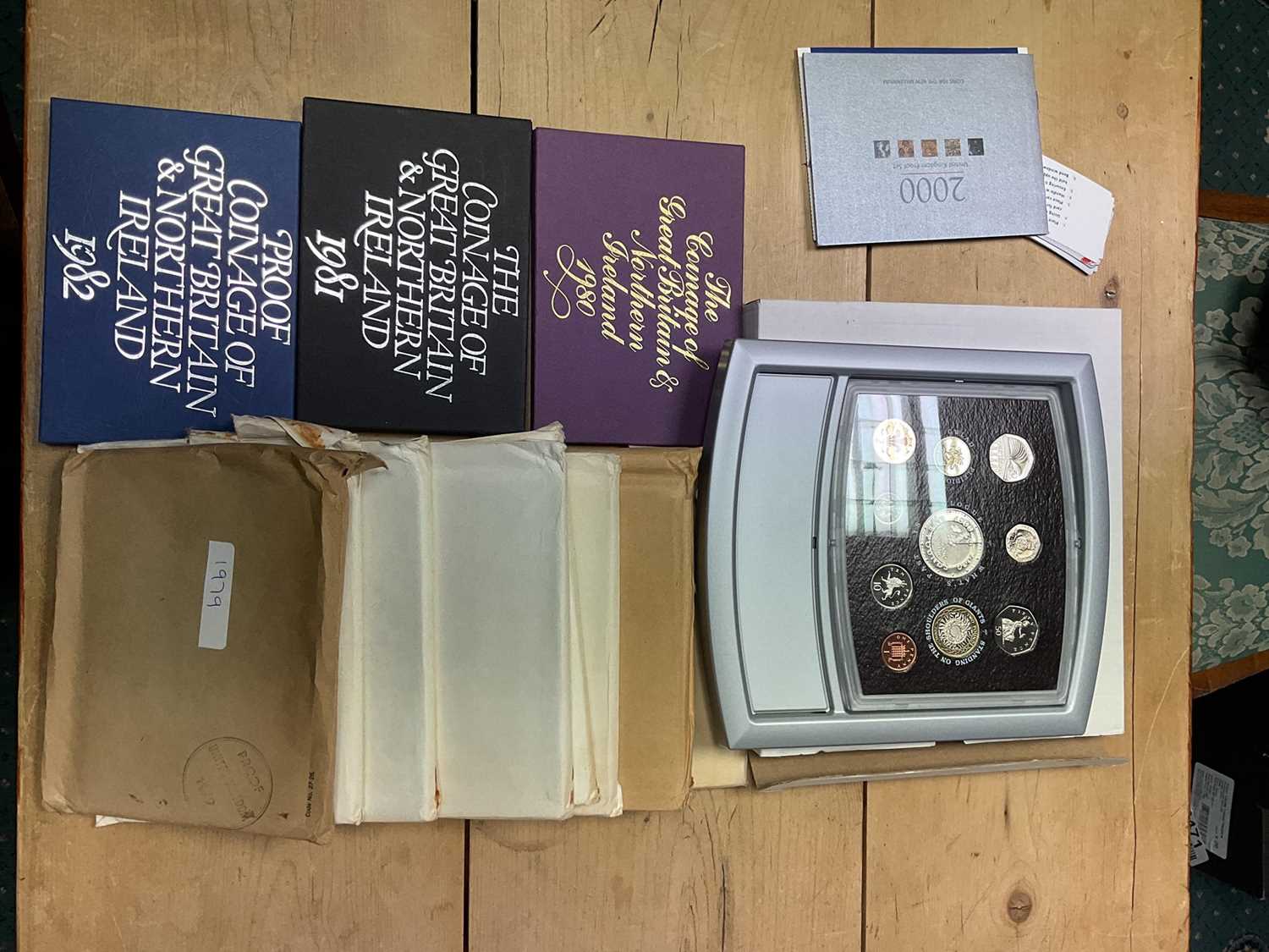 Lot 161 - G.B. - Royal Mint mixed proof sets in cases of issue to include 1972-1982, 1983-1988 (N.B. Blue case), 1990, 1991, 1993-1997, 1999 (N.B. Blue case), 2000, 2001-2007 (N.B. Red cases) & 2008 (N.B. Bl...