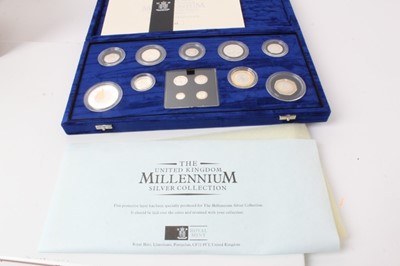 Lot 172 - G.B. - Royal Mint silver proof 'Millenium' coin set 2000 (N.B. Includes Maundy set & in case of issue with Certificate of Authencity) (1 coin set)