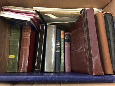 Lot 332 - Two boxes of old photographs, postcards, albums and books