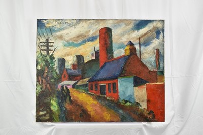 Lot 1161 - *Colin Moss ARCA (1914-2005) oil on canvas, Turning Road 1954, signed and dated, titled verso, 61cm x 76cm, unframed