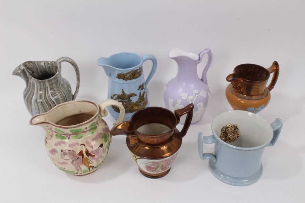 Lot 20 - Group of English pottery