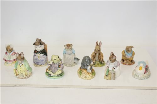 Lot 2123 - Ten Royal Albert Beatrix Potter figures -...