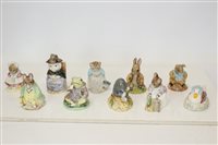 Lot 2123 - Ten Royal Albert Beatrix Potter figures -...