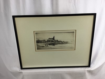 Lot 222 - William Douglas MACLEOD (1892-1963), pair of etchings - Scottish Landscapes, one titled, signed in pencil, framed and glazed