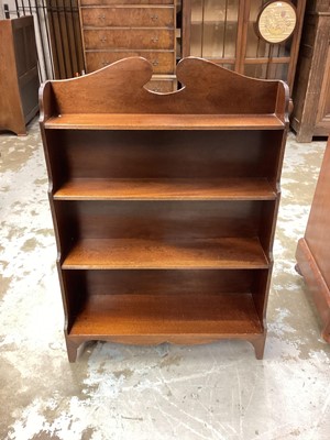 Lot 1171 - Mahogany waterfall bookcase