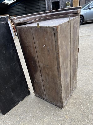 Lot 58 - Two George III mahogany bowfront corner cupboards