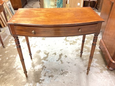 Lot 1173 - Regency mahogany bowfront side table