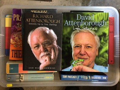 Lot 262 - Sir David Attenborough and Lord Richard Attenborough two signed books and other books